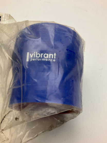 Vibrant 2772B 4-Ply Silicone Reducer Coupler 2.5'' X 3'' X 3'' Long, Blue