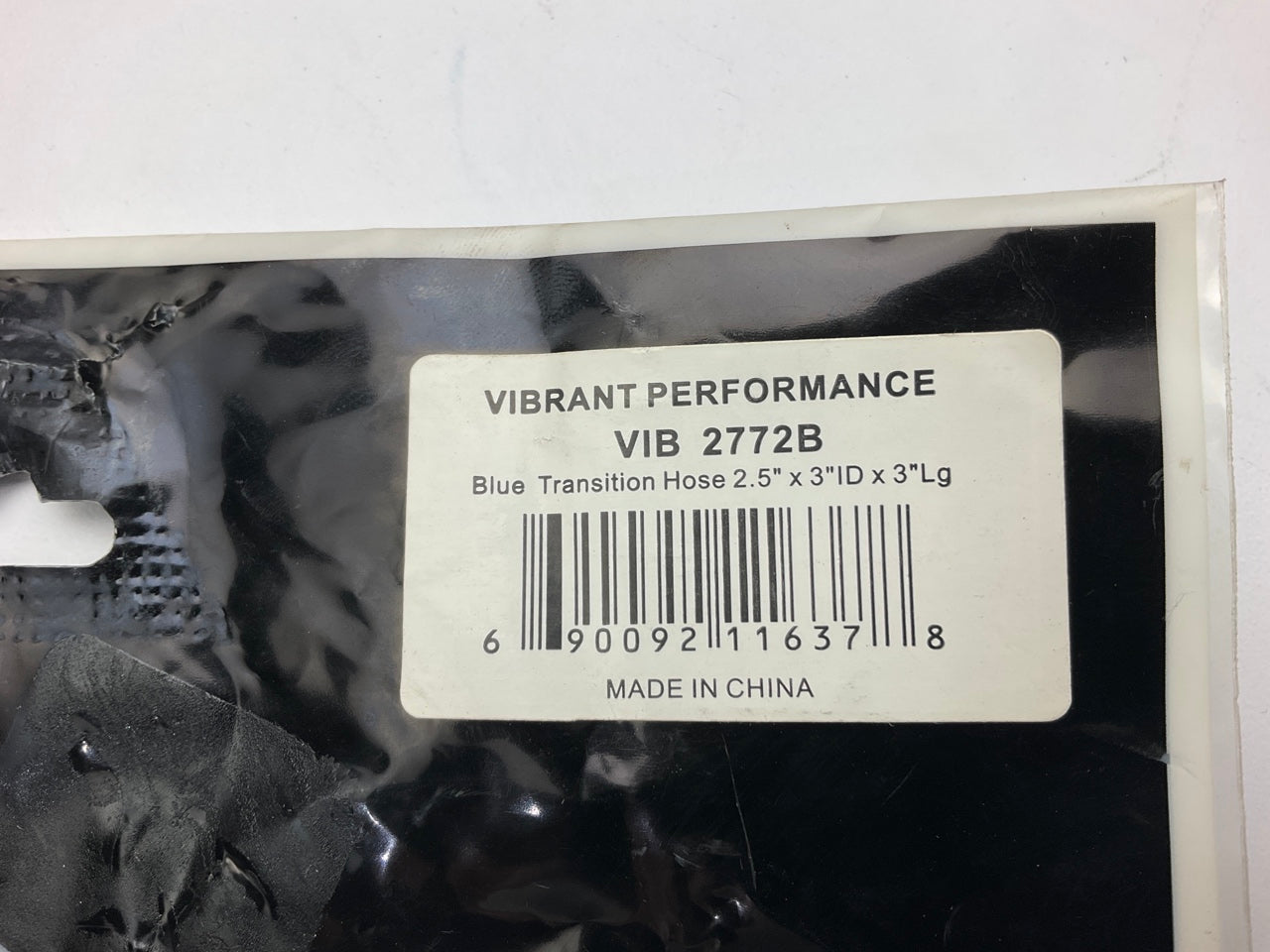 Vibrant 2772B 4-Ply Silicone Reducer Coupler 2.5'' X 3'' X 3'' Long, Blue