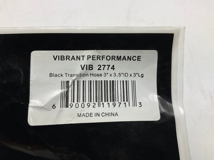 Vibrant Performance 2774 Hose Reducer Coupler, 3.00'' In X 3.50'' Out X 3'' Long