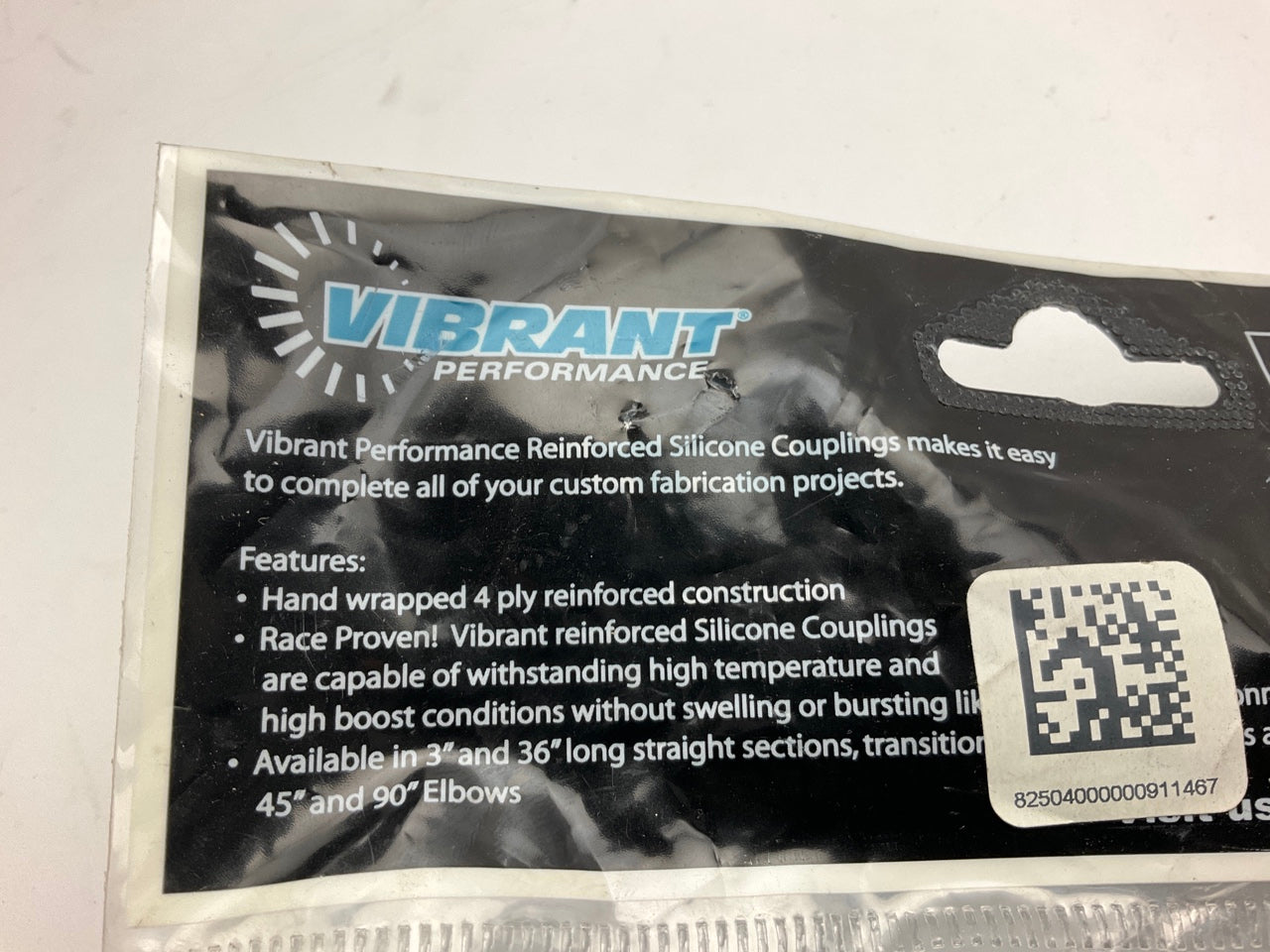 Vibrant 2779 4-Ply Silicone Hose Coupler Reducer 3'' To 2'',  3'' Long, Black