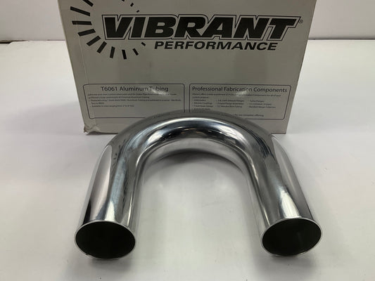 Vibrant 2867 2.5'' O.D Aluminum U-Bend Polished Air Intake Tube 2-1/2'' OD 180 DEG