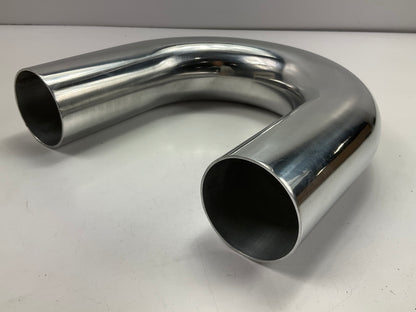 Vibrant 2867 2.5'' O.D Aluminum U-Bend Polished Air Intake Tube 2-1/2'' OD 180 DEG