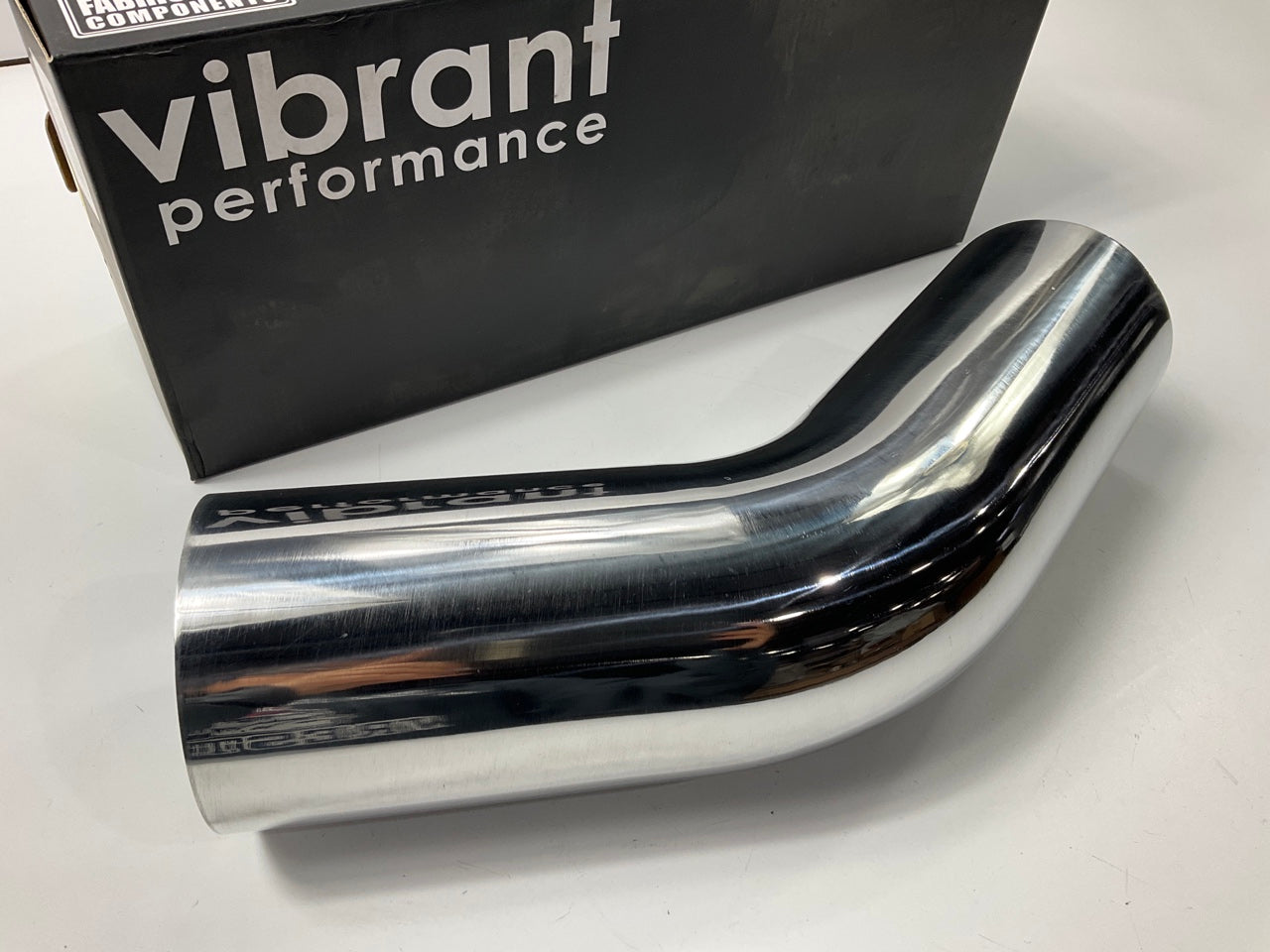 Vibrant Performance 2875 45 Degree Aluminum Bend Air Tube, 4'' O.D.,  Polished