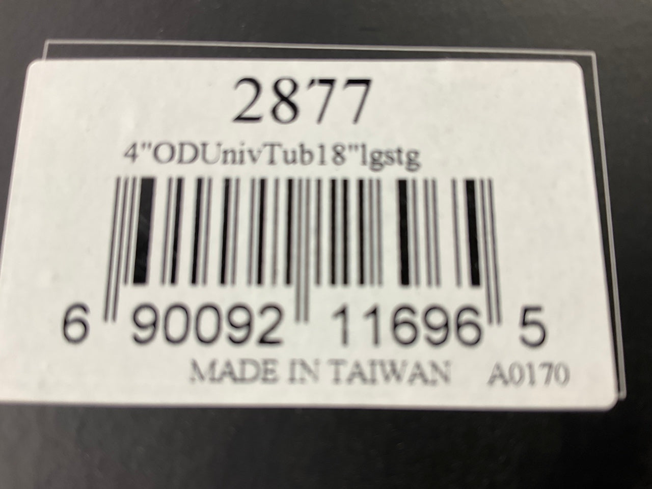 Vibrant 2877 Engine Air Intake Tube, Straight Aluminum, 4'' OD X 18'' Polished