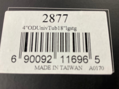 Vibrant 2877 Engine Air Intake Tube, Straight Aluminum, 4'' OD X 18'' Polished