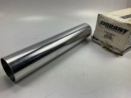SCRATCHED - Vibrant 2892 3.5'' OD Straight Air Intake Tube 18'' Long Polished Tube
