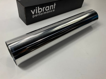 Vibrant 2892 3.5'' O.D. Straight Air Intake Tube 18'' Long Polished Tubing, 3-1/2''