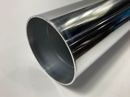 Vibrant 2892 3.5'' O.D. Straight Air Intake Tube 18'' Long Polished Tubing, 3-1/2''