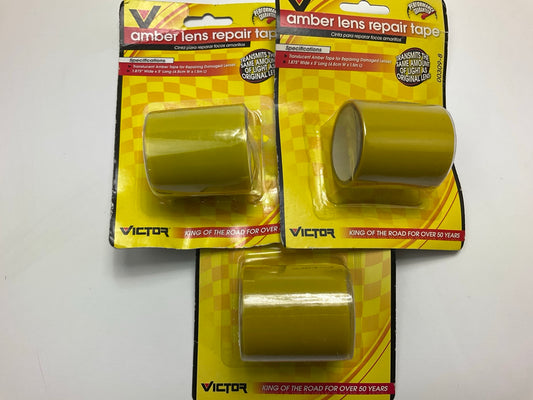 (3) Victor 00309-8 Amber Lens Repair Tape - 1.875'' Wide X 5' Long - 3 / PACK