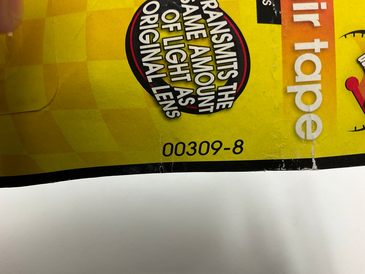 (3) Victor 00309-8 Amber Lens Repair Tape - 1.875'' Wide X 5' Long - 3 / PACK