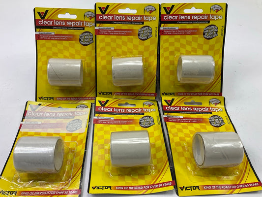 6 ROLLS - Victor 00310-8 1-7/8''x5' Clear Transparent Headlight Lens Repair Tape