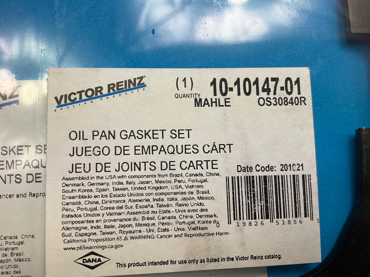 Victor Reinz 10-10147-01 Engine Oil Pan Gasket - 11-17 Ford F-150, Mustang 5.0L