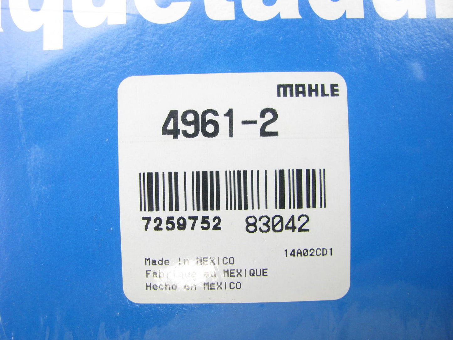 Victor Reinz 4961-2 Cylinder Head Gasket For Cummins 4B 4BT 4BTA - .25mm Thick