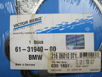 Victor Reinz 61-31940-00 Cylinder Head Gasket 1990-00 BMW 2.5L 2.8L