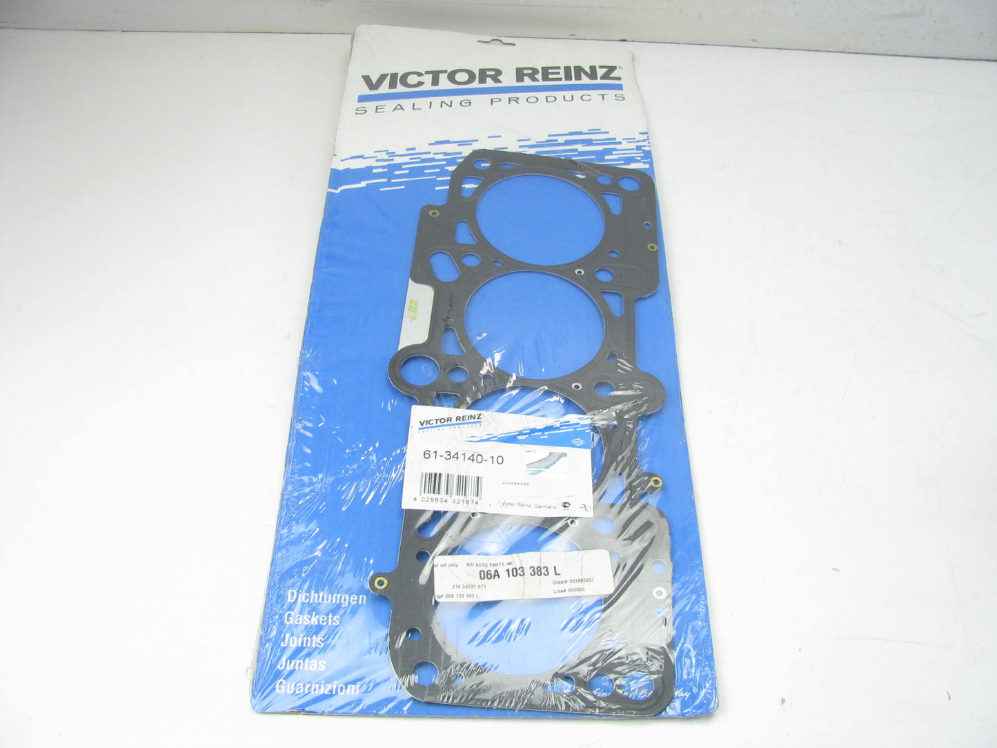 Victor Reinz 61-34140-10 Cylinder Head Gasket for 1998-2006 VW 2.0L Gas