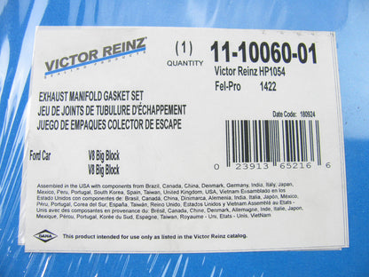 Victor Reinz HP1054 Header Exhaust Gaskets Ford V8 429 460 1.96''x.1.87'' Ports