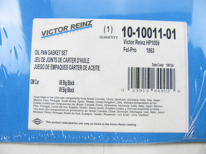 Big Block Chevy BBC V8 .094'' Performance Oil Pan Gasket Set Victor Reinz HP1059
