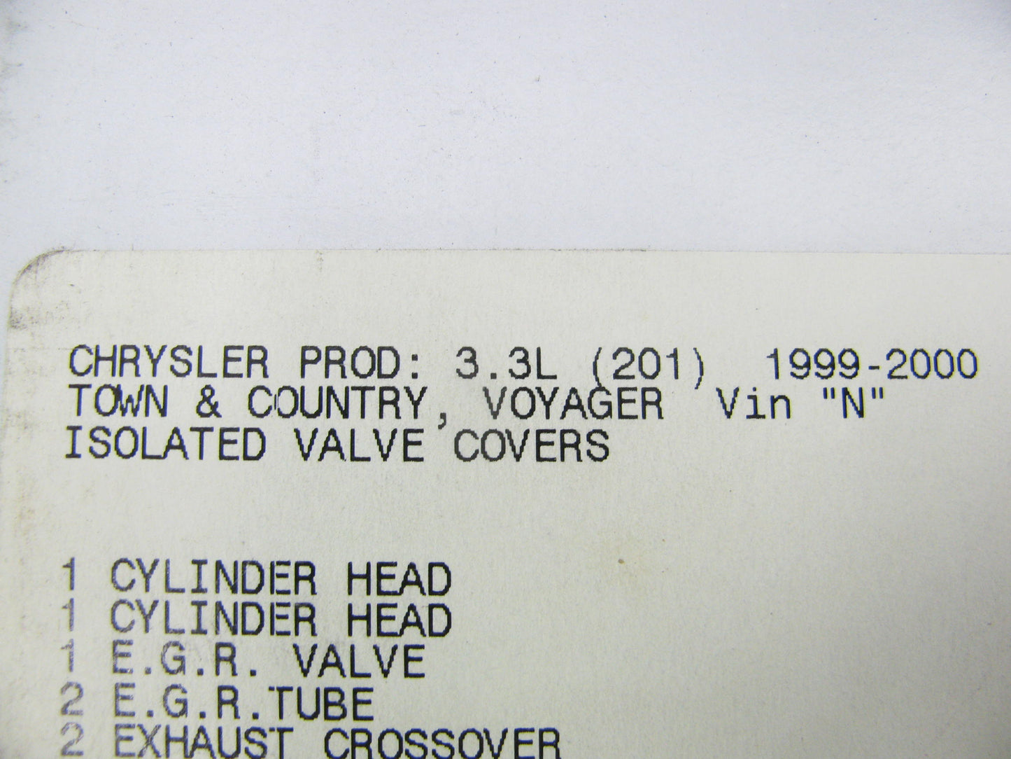 Victor Reinz HS54086B Cylinder Head Gasket Set For 1998-2000 Dodge 3.3L V6