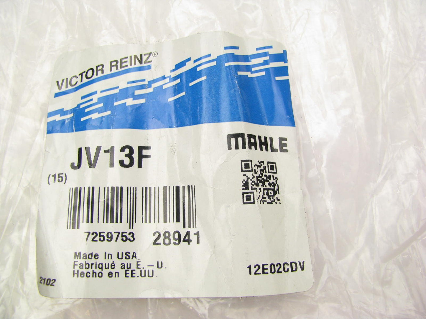 Victor Reinz JV13F Gasket Material 15' Roll Victolex Fiber 1/16''x18''x15 Feet