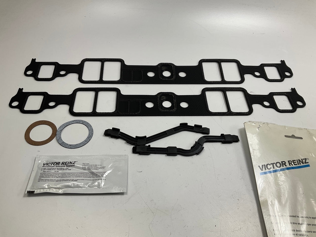 Victor Reinz MS15408 Intake Gasket Set For Chevy Marine 283 327 305 350 12 Bolt