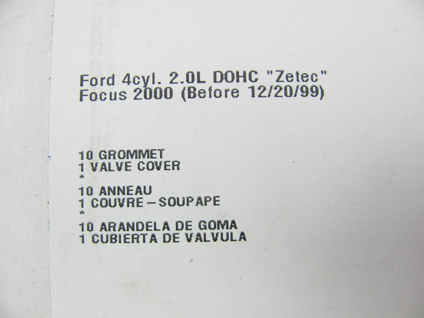 Victor Reinz VS50313 Valve Cover Gasket Set For 2000 Ford Focus 2.0L-L4