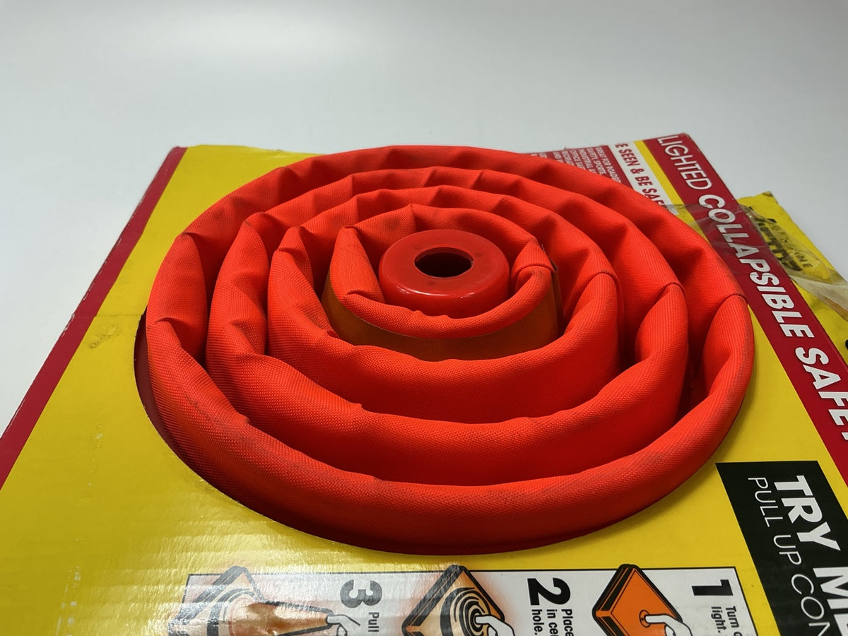 (2) Victor 70236-8-2 Lighted Collapsible Safety Cone Roadside Emergency