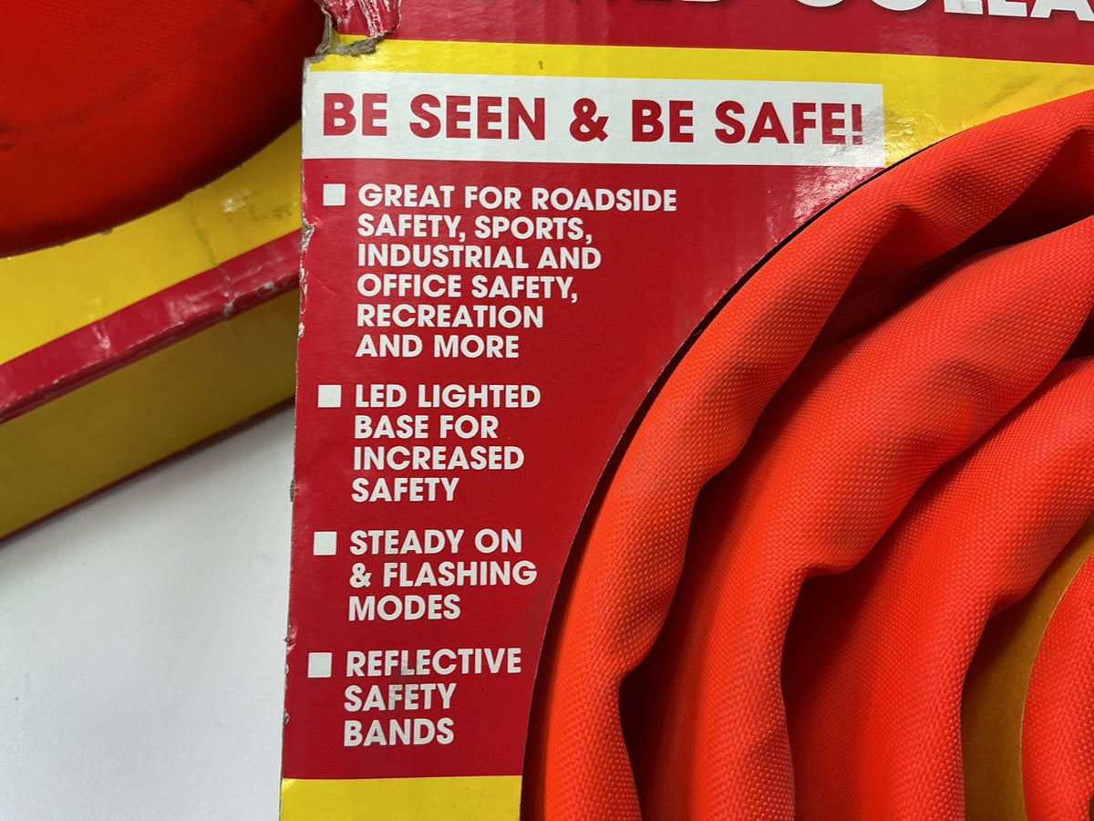 (2) Victor 70236-8-2 Lighted Collapsible Safety Cone Roadside Emergency