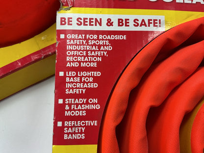 (2) Victor 70236-8-2 Lighted Collapsible Safety Cone Roadside Emergency