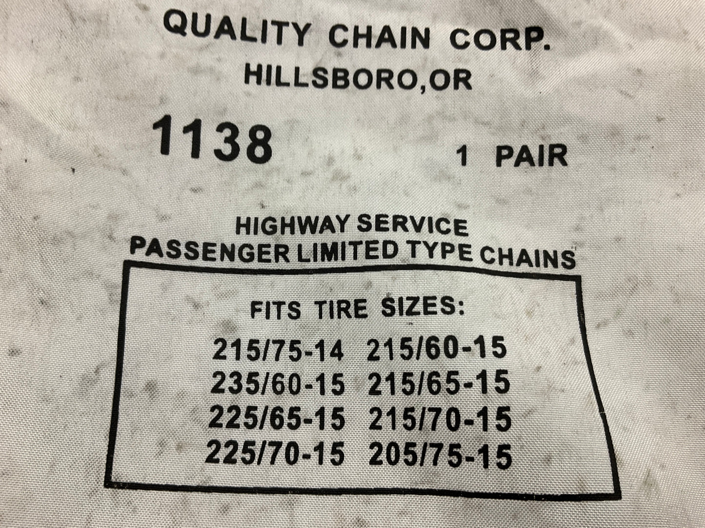 VIKING 1138 Tire Snow Chains 235/70-16, 215/75-15, 215/70-15, 225/70-15