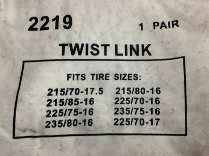 Viking 2219 Tire Snow Chain PAIR - 235/75-15, 235/75-16, 225/75-16, 225/70-16