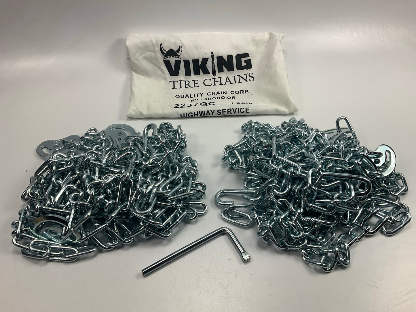 Viking 2237QC Tire Snow Chains PAIR 255/80-17, 255/85-17, 265/70-19.5, 9.00-15