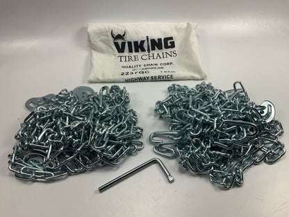 Viking 2237QC Tire Snow Chains PAIR 255/80-17, 255/85-17, 265/70-19.5, 9.00-15