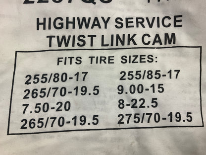 Viking 2237QC Tire Snow Chains PAIR 7.50-20, 8-22.5, 275/70-19.5, 265/75-19.5