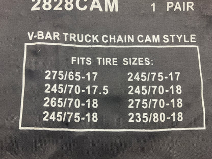 Viking 2828CAM Cam Type Tire Snow Chains PAIR  275/70-18, 245/75-18, 235/80-18