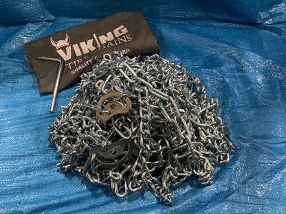 Viking 4849CAM Dual-Triple Tire Truck Chains 1/2 PAIR 11-24.5, 10-22 Tire