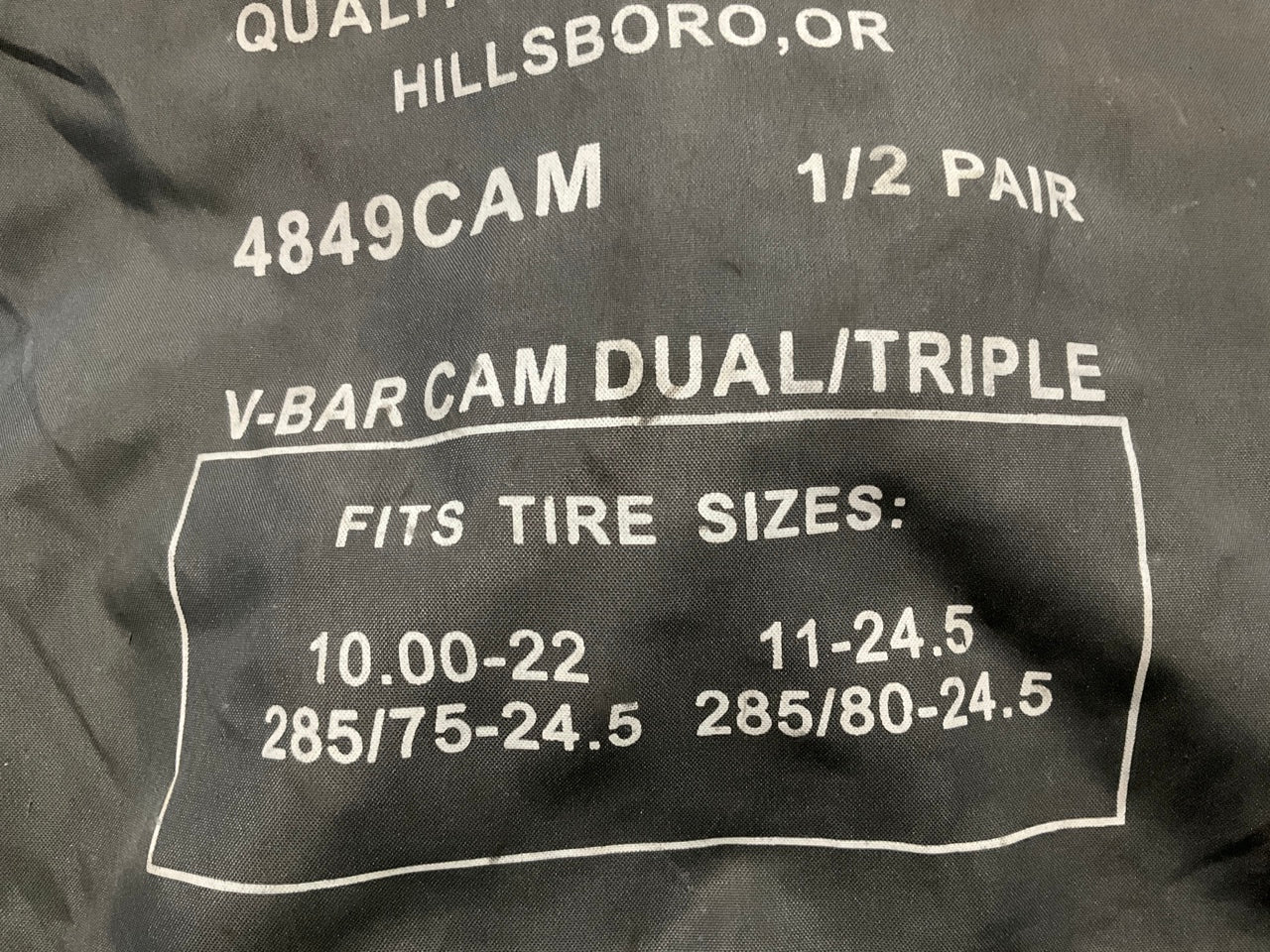 Viking 4849CAM Dual-Triple Tire Truck Chains 1/2 PAIR 11-24.5, 10-22 Tire