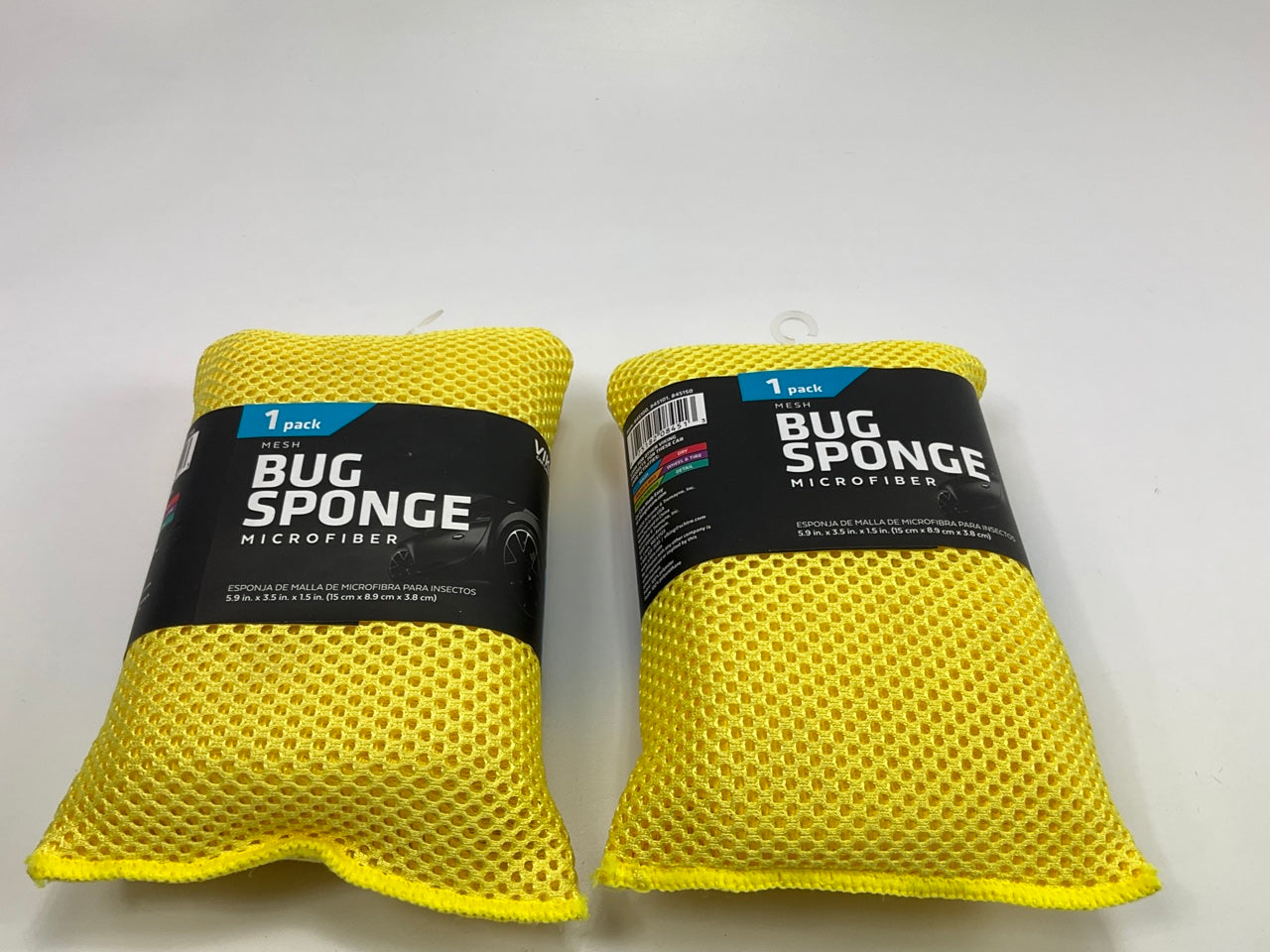 (2) Viking 845100 6''x3.5'' Microfiber Mesh Bug Cleaning Wash Sponge For Bugs &Tar