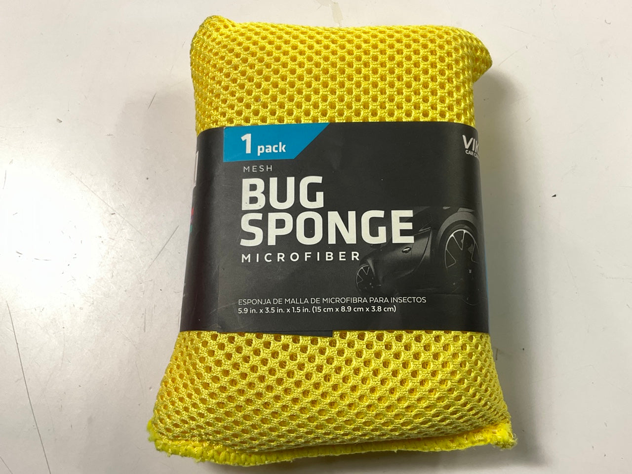 Viking 845100 6''x3.5'' Microfiber Mesh Bug Cleaning Wash Sponge For Bugs And Tar