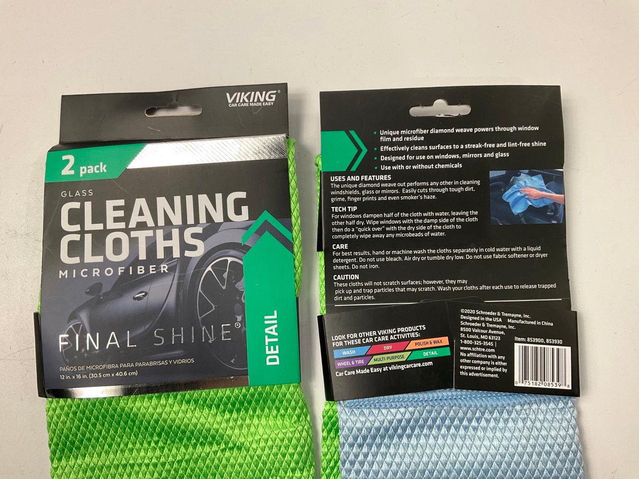 (8) Viking 853900 2-Pack Microfiber Cleaning Cloths