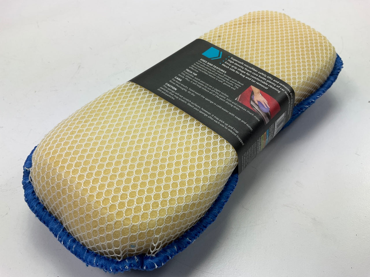 5 PACK - Viking 901200 Soft Microfiber Car Wash Sponges With Mesh