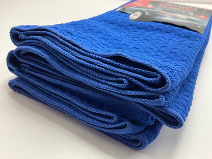 (2) Viking 912400 Waffle Weave Drying Towel - 7 SQ Feet, Royal Blue 28''x36''