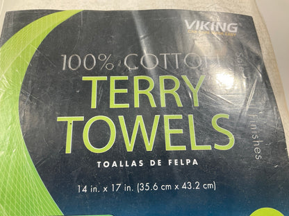 Viking 98520 Cotton Terry Towels 14'' X 17'' -  24 Pack