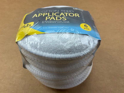 Viking 986016 Cotton Terry Cloth Applicator Pads - 6-Pack