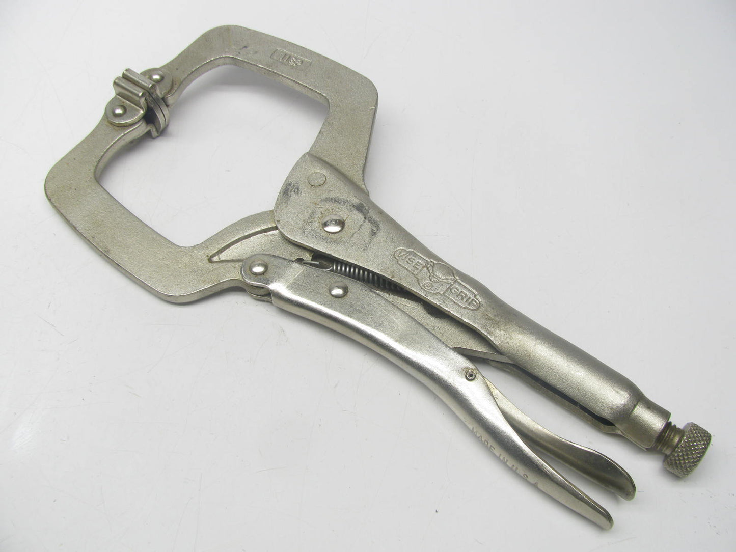 NOS - Vise-grip 11SP 11'' Locking C-Clamp W/ Swivel Pads - MADE IN USA