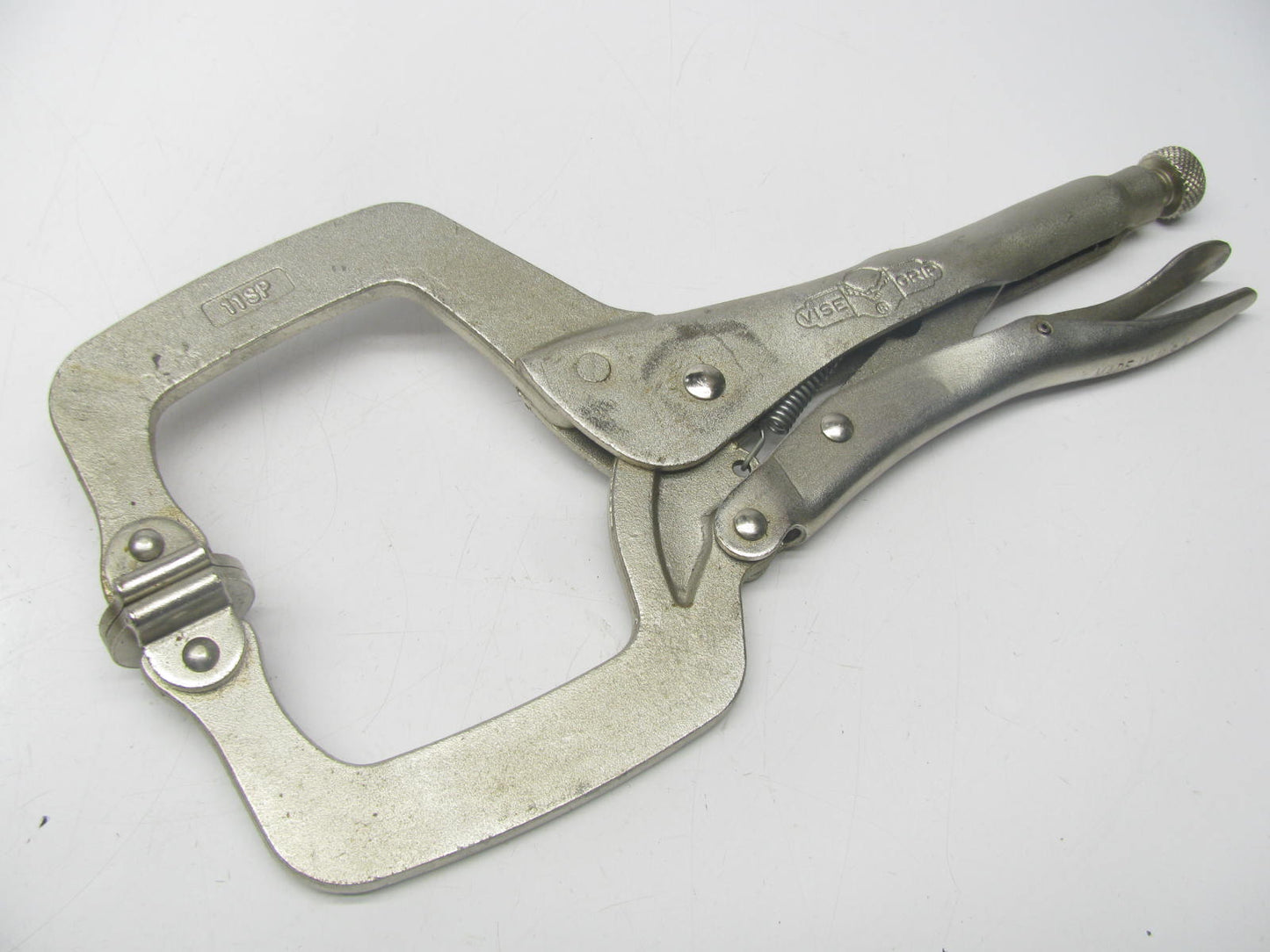 NOS - Vise-grip 11SP 11'' Locking C-Clamp W/ Swivel Pads - MADE IN USA