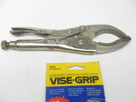 NOS Vise-grip 12LC 12'' Large Jaw Locking Pliers 3-1/8'' Jaw Opening - MADE IN USA