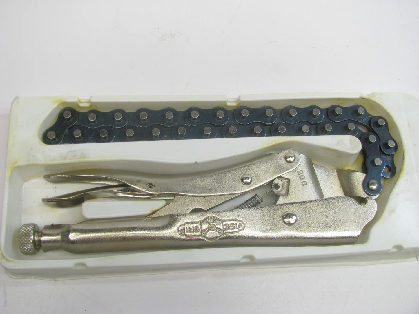 NOS Vise-grip 20R 9'' Locking Chain Clamp Pipe Pliers 18'' Capacity - MADE IN USA