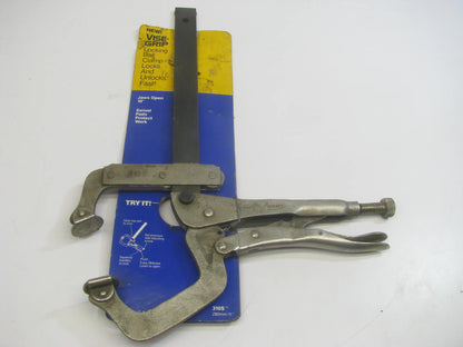 NOS Vise-grip 310S Locking Bar Clamp 10'' Swivel Pad Locking Pliers - MADE IN USA