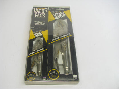 NOS - Vise-grip 614 Value Pack - 10'' 10WR & 5'' 5WR Locking Pliers - MADE IN USA