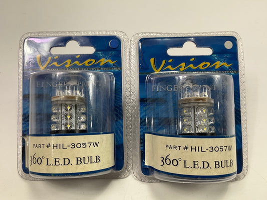 Vision X HIL-3057W 360 Degree Turn Signal White LED Light Bulb #3057W